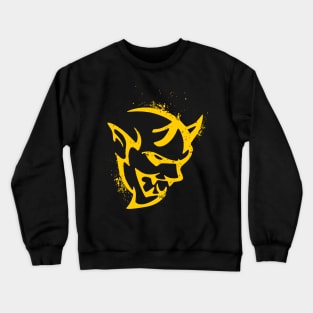 demon yellow crack Crewneck Sweatshirt